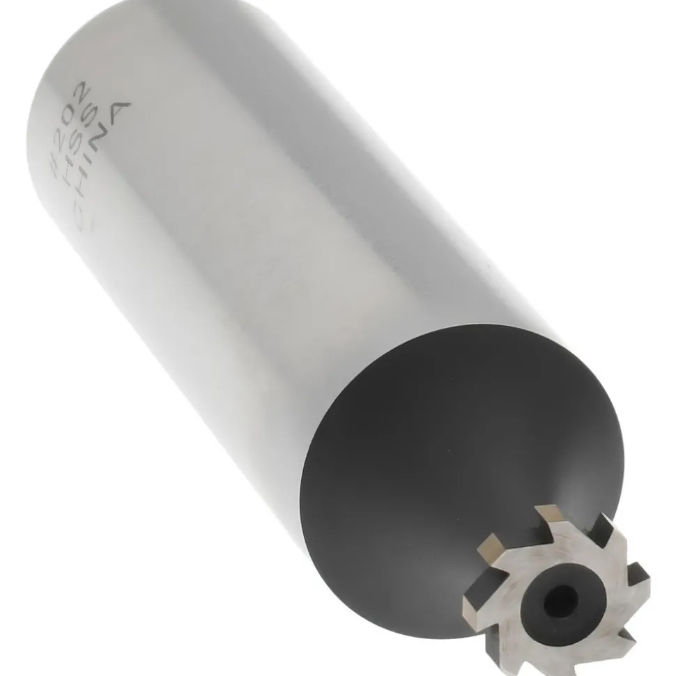 Woodruff Keyseat Cutter: 1/4" Cut Dia, 1/16" Cut Width, 1/2" Shank Dia, Straight Tooth