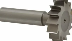 Woodruff Keyseat Cutter: 1-3/8" Cut Dia, 3/8" Cut Width, 1/2" Shank Dia, Straight Tooth