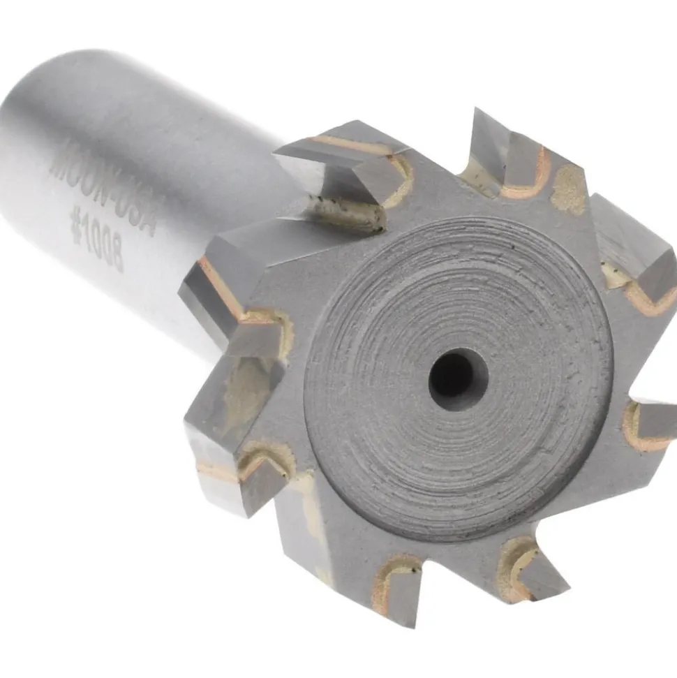 Woodruff Keyseat Cutter: 1" Cut Dia, 5/16" Cut Width, 1/2" Shank Dia, Staggered Tooth