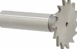 Woodruff Keyseat Cutter: 1-3/8" Cut Dia, 5/64" Cut Width, 1/2" Shank Dia, Straight Tooth