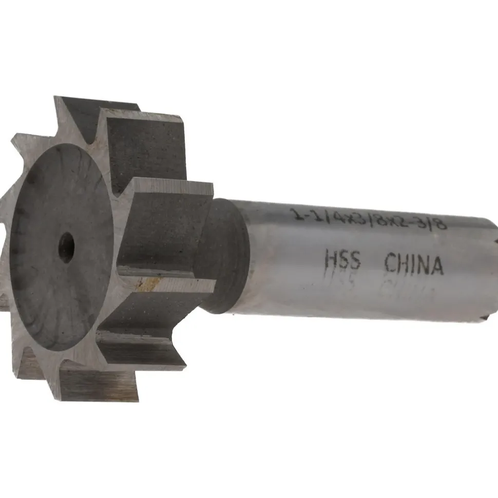 Woodruff Keyseat Cutter: 1-1/4" Cut Dia, 3/8" Cut Width, 1/2" Shank Dia, Straight Tooth