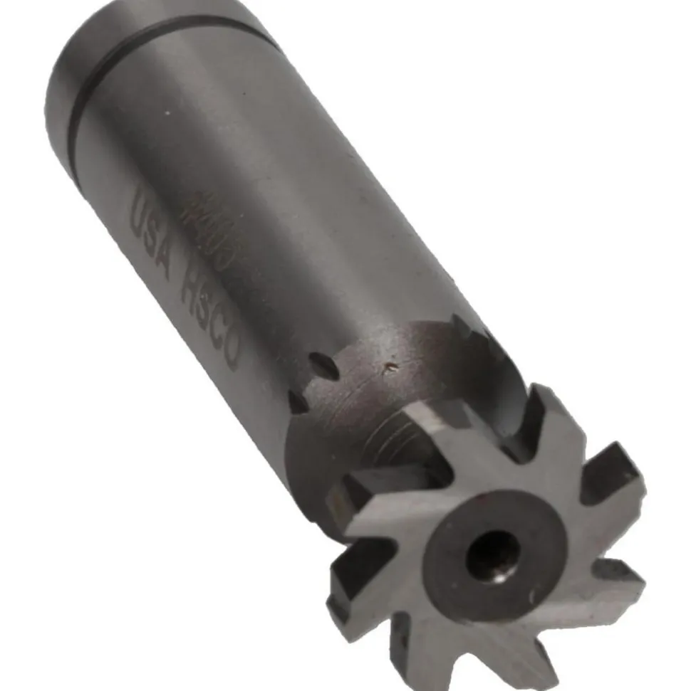 Woodruff Keyseat Cutter: 5/8" Cut Dia, 1/8" Cut Width, 1/2" Shank Dia, Staggered Tooth