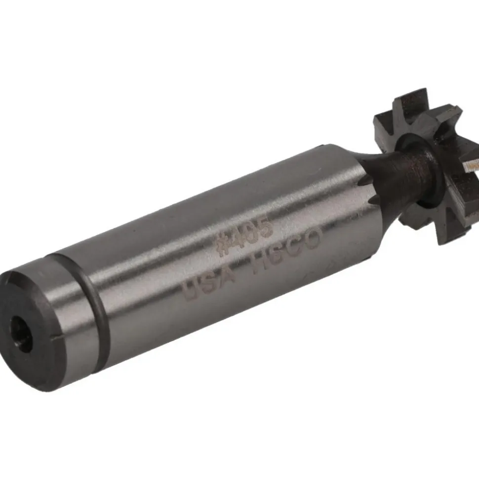Woodruff Keyseat Cutter: 5/8" Cut Dia, 1/8" Cut Width, 1/2" Shank Dia, Staggered Tooth