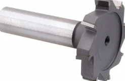 Woodruff Keyseat Cutter: 1-1/2" Cut Dia, 1/4" Cut Width, 1/2" Shank Dia, Staggered Tooth