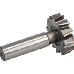 Woodruff Keyseat Cutter: 1-3/8" Cut Dia, 3/8" Cut Width, 1/2" Shank Dia, Staggered Tooth