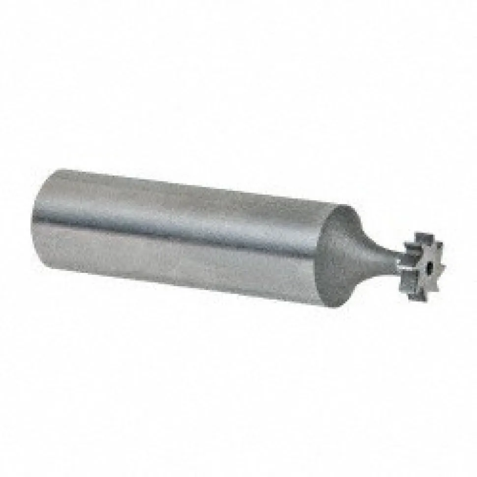 Woodruff Keyseat Cutter: 5/16" Cut Dia, 3/32" Cut Width, 1/2" Shank Dia, Straight Tooth
