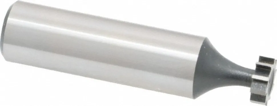 Woodruff Keyseat Cutter: 3/8" Cut Dia, 1/8" Cut Width, 1/2" Shank Dia, Straight Tooth