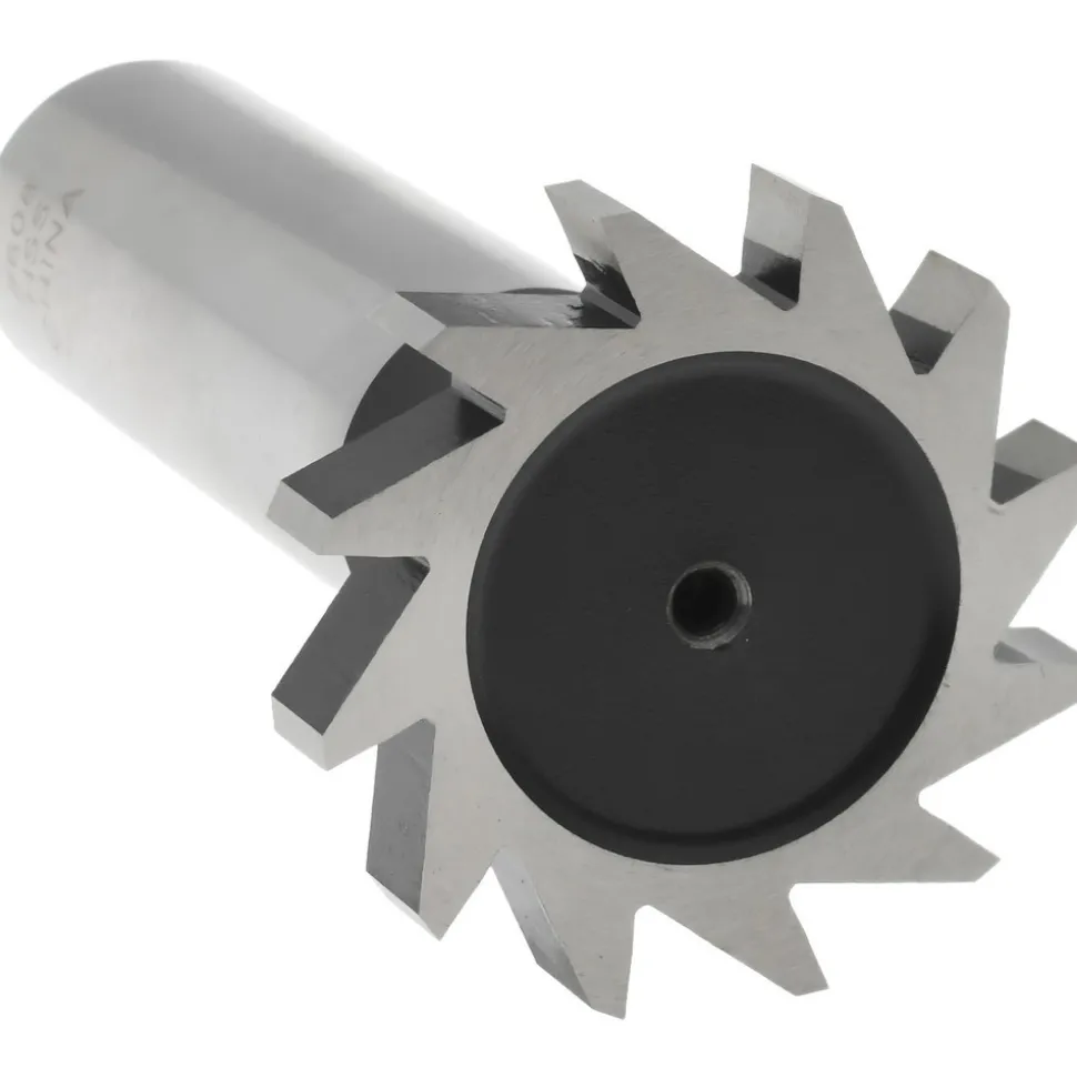 Woodruff Keyseat Cutter: 1" Cut Dia, 3/16" Cut Width, 1/2" Shank Dia, Straight Tooth