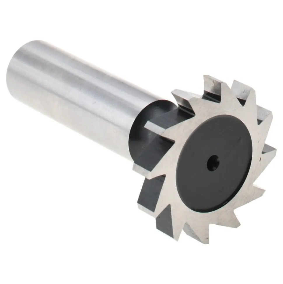 Woodruff Keyseat Cutter: 1-1/8" Cut Dia, 3/16" Cut Width, 1/2" Shank Dia, Straight Tooth