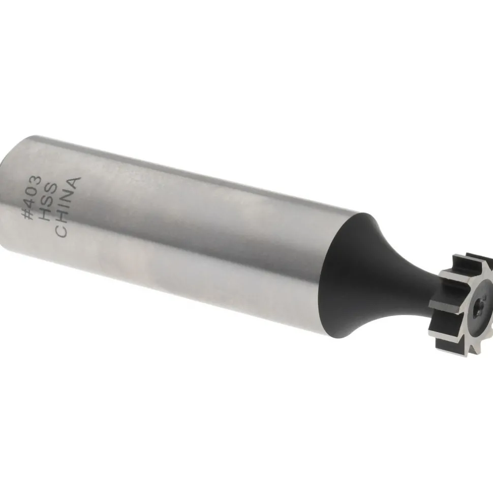 Woodruff Keyseat Cutter: 3/8" Cut Dia, 1/8" Cut Width, 1/2" Shank Dia, Straight Tooth