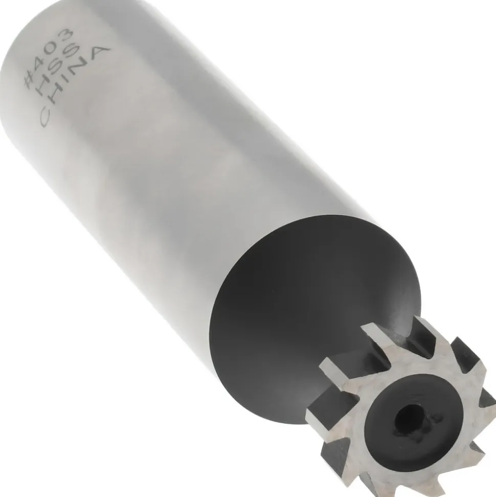 Woodruff Keyseat Cutter: 3/8" Cut Dia, 1/8" Cut Width, 1/2" Shank Dia, Straight Tooth