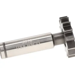 Woodruff Keyseat Cutter: 1-1/4" Cut Dia, 1/4" Cut Width, 1/2" Shank Dia, Straight Tooth