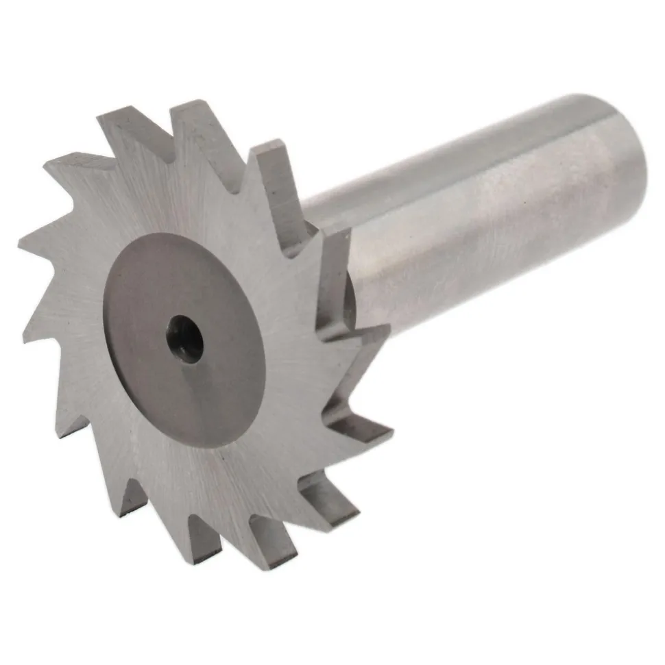 Woodruff Keyseat Cutter: 1-3/8" Cut Dia, 1/8" Cut Width, 1/2" Shank Dia, Straight Tooth