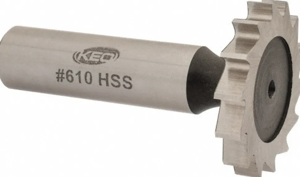 Woodruff Keyseat Cutter: 1-17/64" Cut Dia, 3/16" Cut Width, 1/2" Shank Dia, Straight Tooth