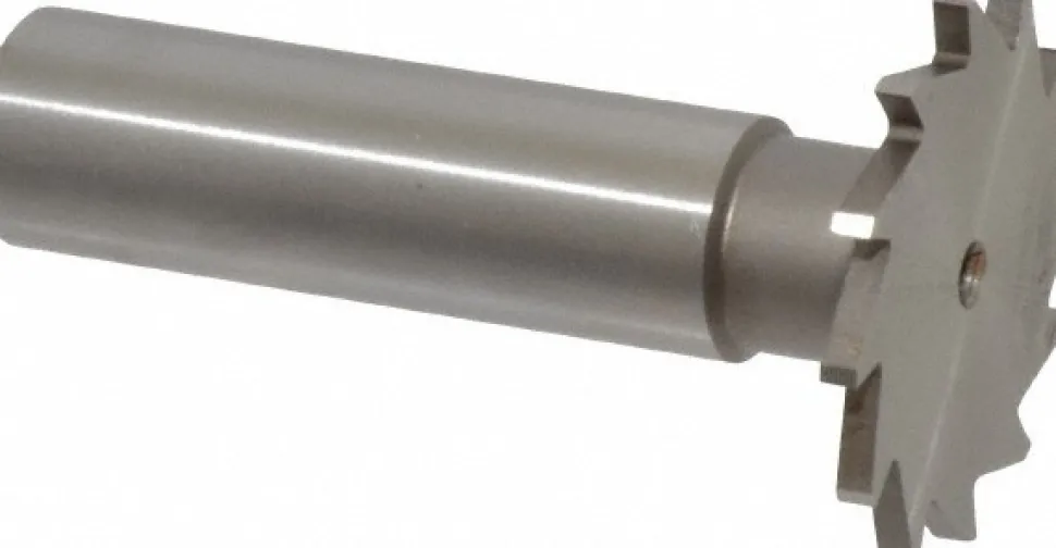 Woodruff Keyseat Cutter: 1-1/8" Cut Dia, 5/64" Cut Width, 1/2" Shank Dia, Straight Tooth