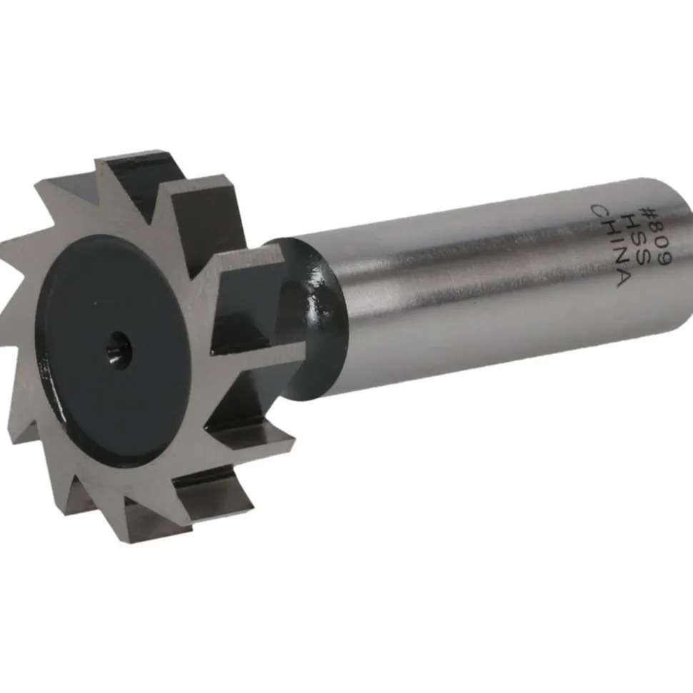 Woodruff Keyseat Cutter: 1-1/8" Cut Dia, 1/4" Cut Width, 1/2" Shank Dia, Straight Tooth