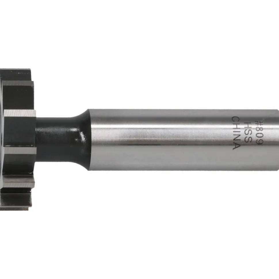 Woodruff Keyseat Cutter: 1-1/8" Cut Dia, 1/4" Cut Width, 1/2" Shank Dia, Straight Tooth
