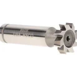 Woodruff Keyseat Cutter: 5/8" Cut Dia, 1/8" Cut Width, 1/2" Shank Dia, Straight Tooth
