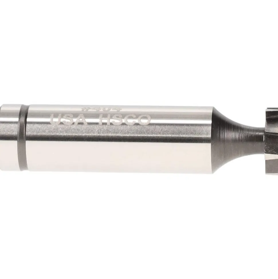 Woodruff Keyseat Cutter: 1/2" Cut Dia, 1/8" Cut Width, 1/2" Shank Dia, Staggered Tooth
