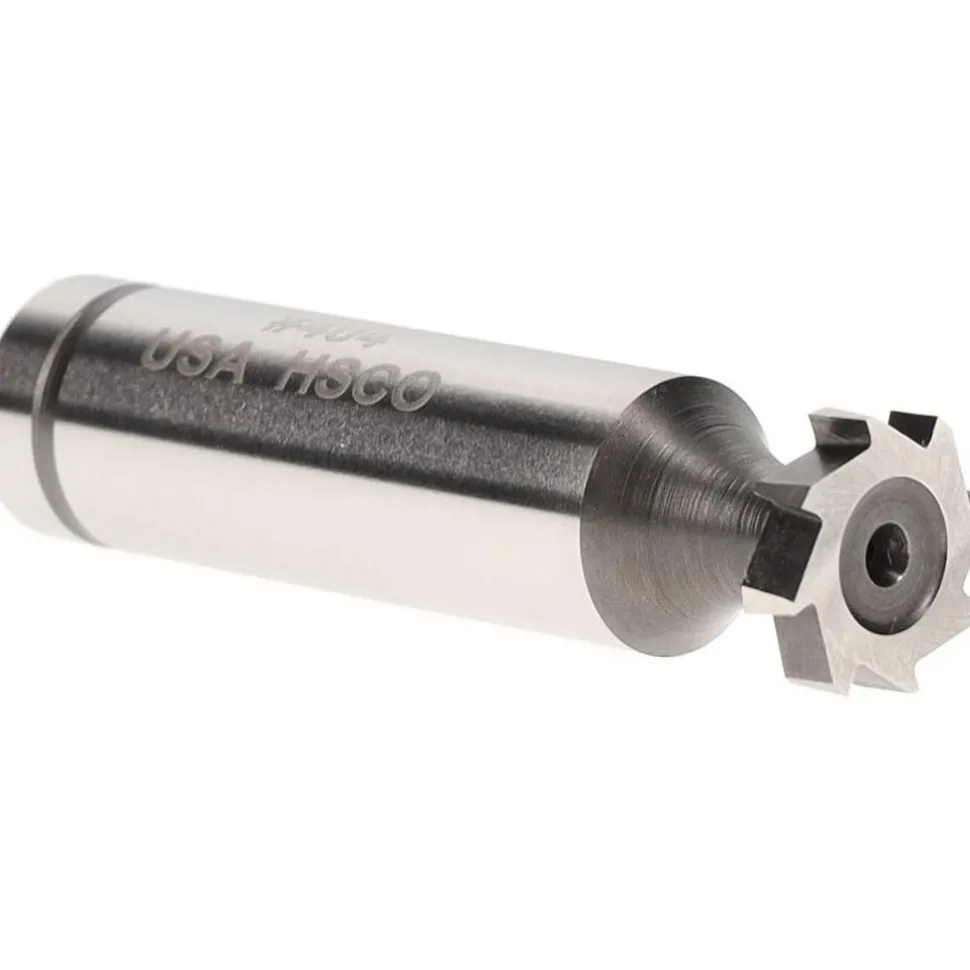 Woodruff Keyseat Cutter: 1/2" Cut Dia, 1/8" Cut Width, 1/2" Shank Dia, Staggered Tooth