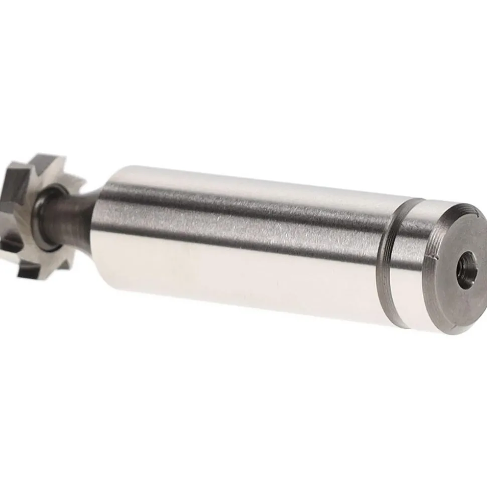 Woodruff Keyseat Cutter: 1/2" Cut Dia, 1/8" Cut Width, 1/2" Shank Dia, Staggered Tooth