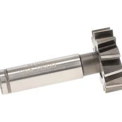 Woodruff Keyseat Cutter: 1-1/4" Cut Dia, 3/8" Cut Width, 1/2" Shank Dia, Staggered Tooth