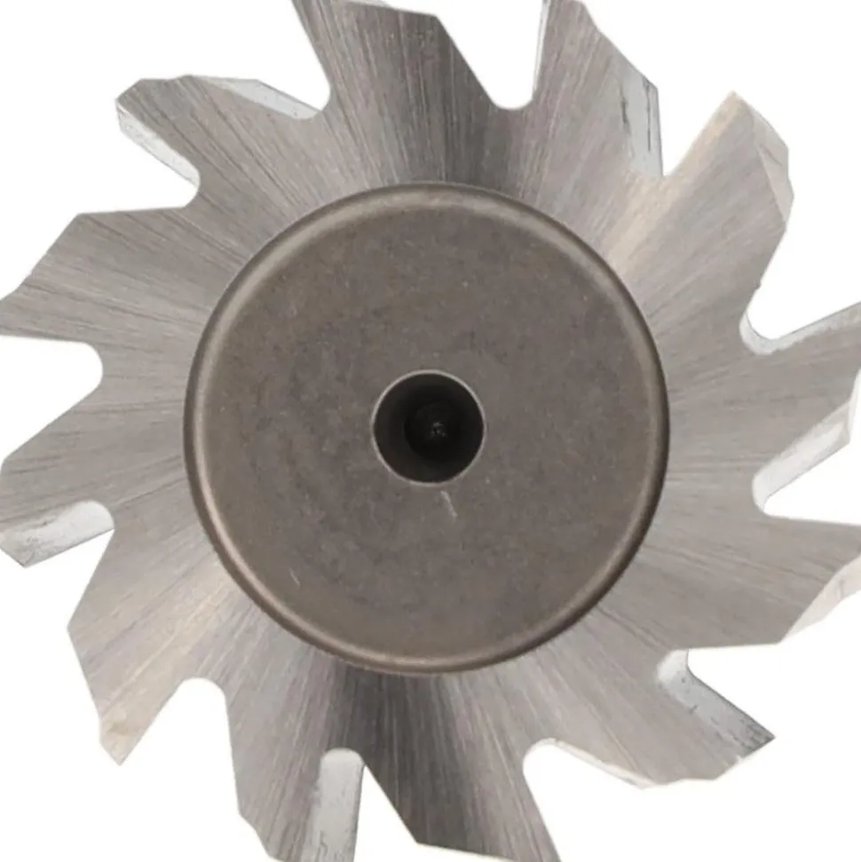 Woodruff Keyseat Cutter: 1-1/4" Cut Dia, 3/8" Cut Width, 1/2" Shank Dia, Staggered Tooth