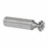 Woodruff Keyseat Cutter: 1/2" Cut Dia, 1/8" Cut Width, 1/2" Shank Dia, Staggered Tooth