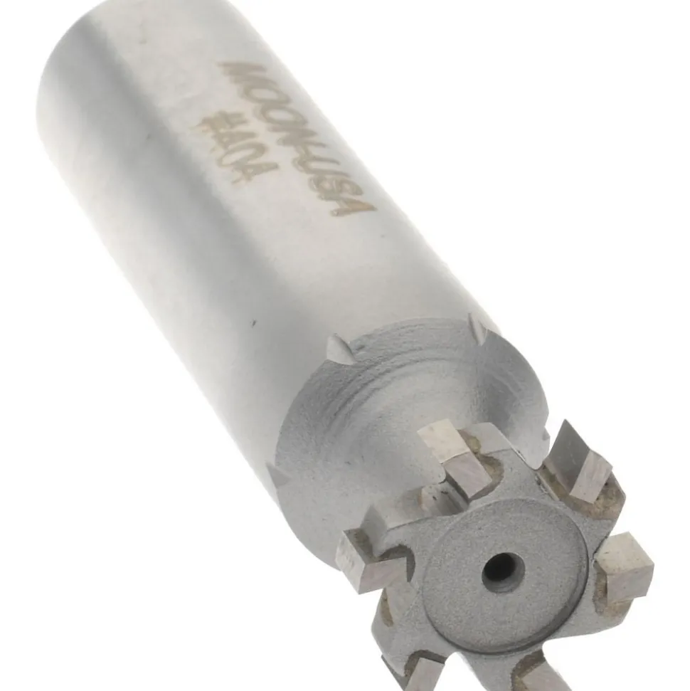 Woodruff Keyseat Cutter: 1/2" Cut Dia, 1/8" Cut Width, 1/2" Shank Dia, Straight Tooth