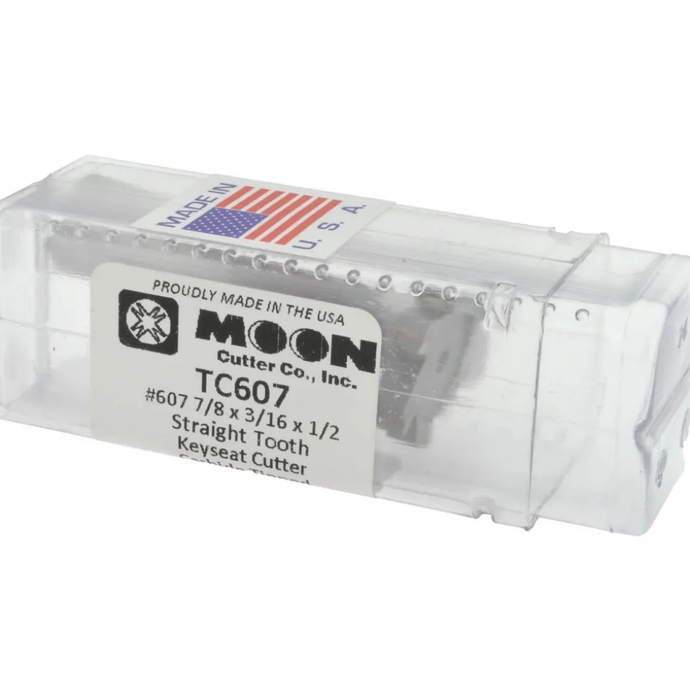 Woodruff Keyseat Cutter: 7/8" Cut Dia, 3/16" Cut Width, 1/2" Shank Dia, Straight Tooth