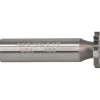 Woodruff Keyseat Cutter: 3/4" Cut Dia, 7/64" Cut Width, 1/2" Shank Dia, Straight Tooth