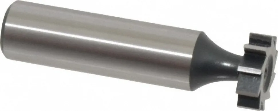Woodruff Keyseat Cutter: 5/8" Cut Dia, 3/16" Cut Width, 1/2" Shank Dia, Straight Tooth