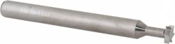 Woodruff Keyseat Cutter: 1/4" Cut Dia, 1/16" Cut Width, 1/4" Shank Dia, Straight Tooth