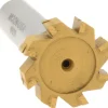 Woodruff Keyseat Cutter: 1" Cut Dia, 1/4" Cut Width, 1/2" Shank Dia, Straight Tooth