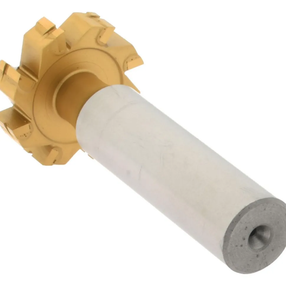 Woodruff Keyseat Cutter: 1" Cut Dia, 1/4" Cut Width, 1/2" Shank Dia, Straight Tooth