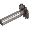 Woodruff Keyseat Cutter: 1-1/4" Cut Dia, 9/64" Cut Width, 1/2" Shank Dia, Straight Tooth