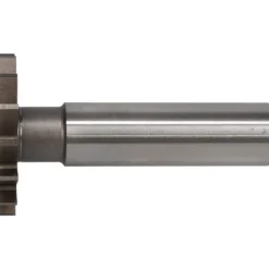 Woodruff Keyseat Cutter: 1-1/4" Cut Dia, 9/64" Cut Width, 1/2" Shank Dia, Straight Tooth