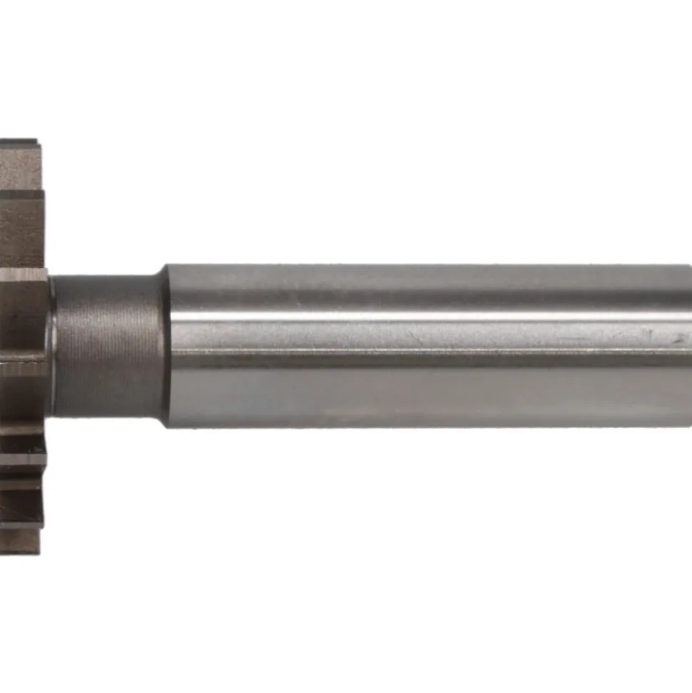 Woodruff Keyseat Cutter: 1-1/4" Cut Dia, 9/64" Cut Width, 1/2" Shank Dia, Straight Tooth