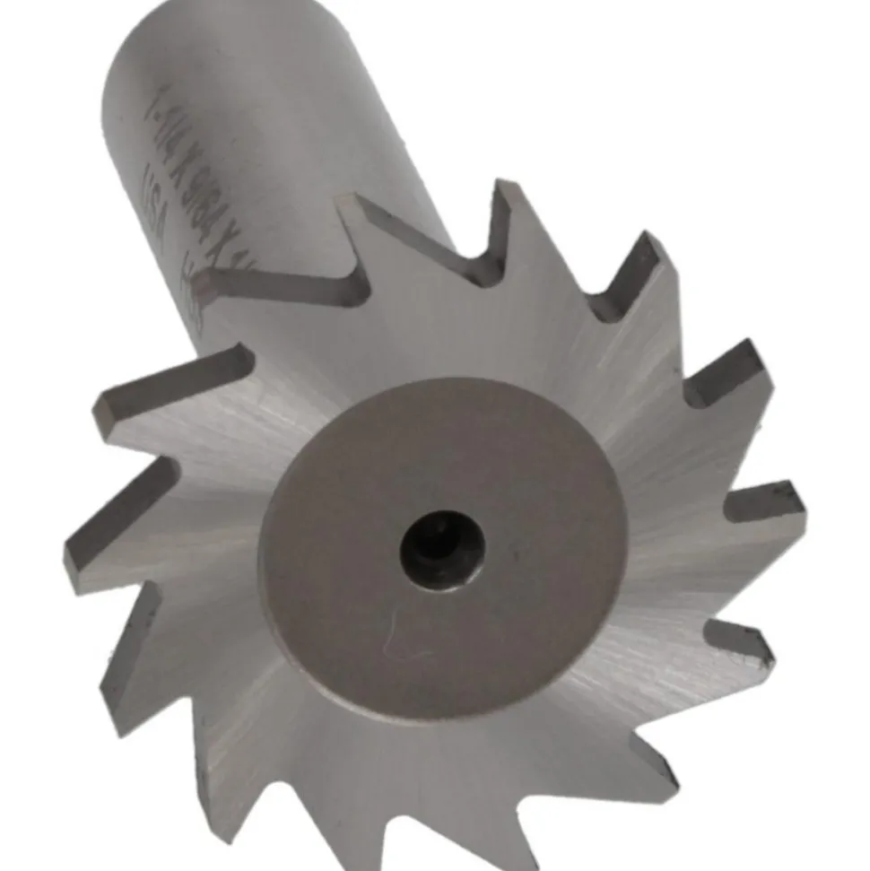 Woodruff Keyseat Cutter: 1-1/4" Cut Dia, 9/64" Cut Width, 1/2" Shank Dia, Straight Tooth