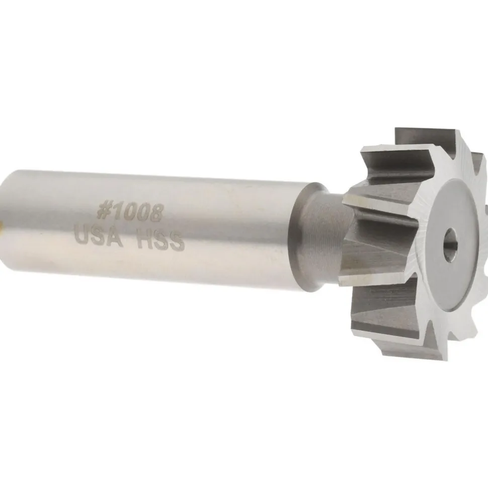 Woodruff Keyseat Cutter: 1" Cut Dia, 5/16" Cut Width, 1/2" Shank Dia, Staggered Tooth