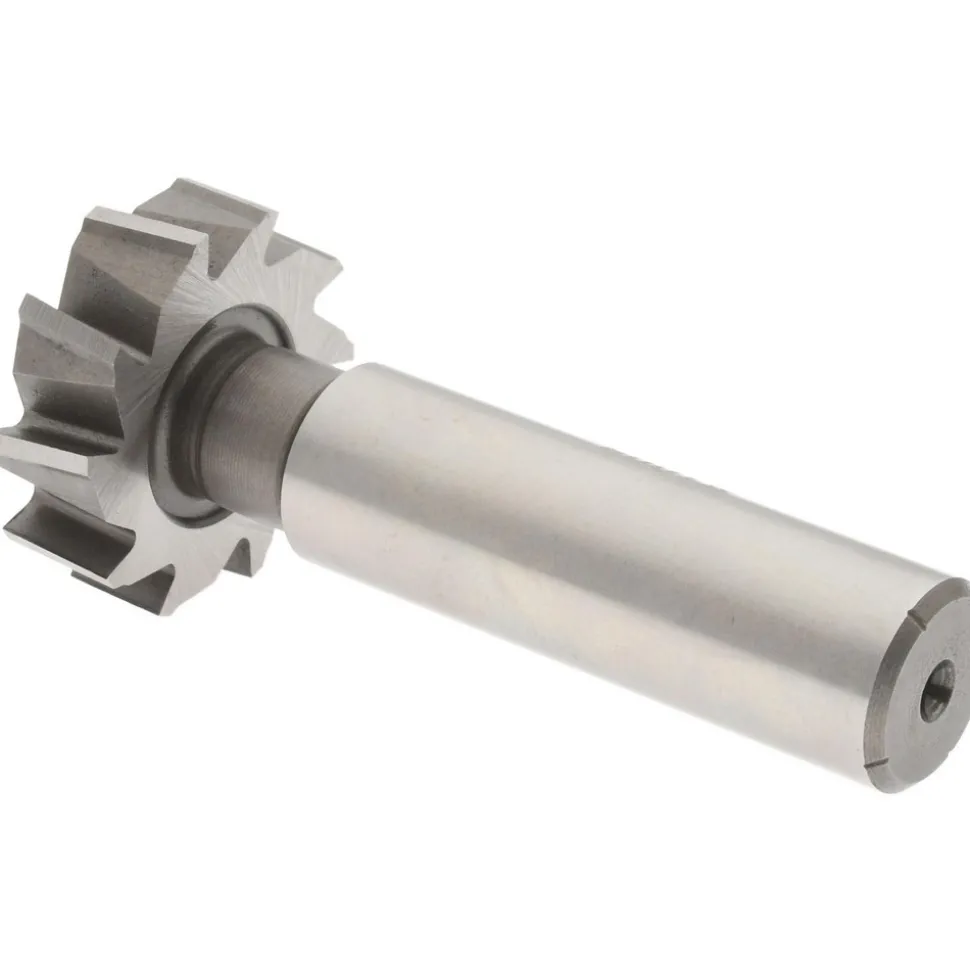 Woodruff Keyseat Cutter: 1" Cut Dia, 5/16" Cut Width, 1/2" Shank Dia, Staggered Tooth