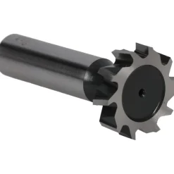 Woodruff Keyseat Cutter: 1" Cut Dia, 1/4" Cut Width, 1/2" Shank Dia, Staggered Tooth