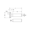 Woodruff Keyseat Cutter: 5/8" Cut Dia, 5/32" Cut Width, 1/2" Shank Dia, Straight Tooth