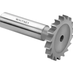 Woodruff Keyseat Cutter: 5/8" Cut Dia, 1/16" Cut Width, 1/2" Shank Dia, Straight Tooth
