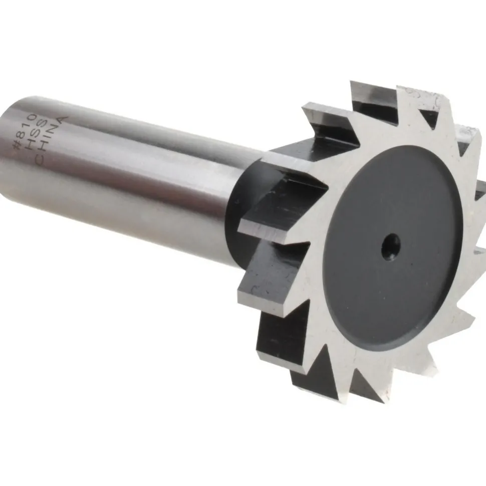 Woodruff Keyseat Cutter: 1-1/4" Cut Dia, 1/4" Cut Width, 1/2" Shank Dia, Straight Tooth