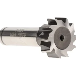Woodruff Keyseat Cutter: 1" Cut Dia, 3/8" Cut Width, 1/2" Shank Dia, Staggered Tooth