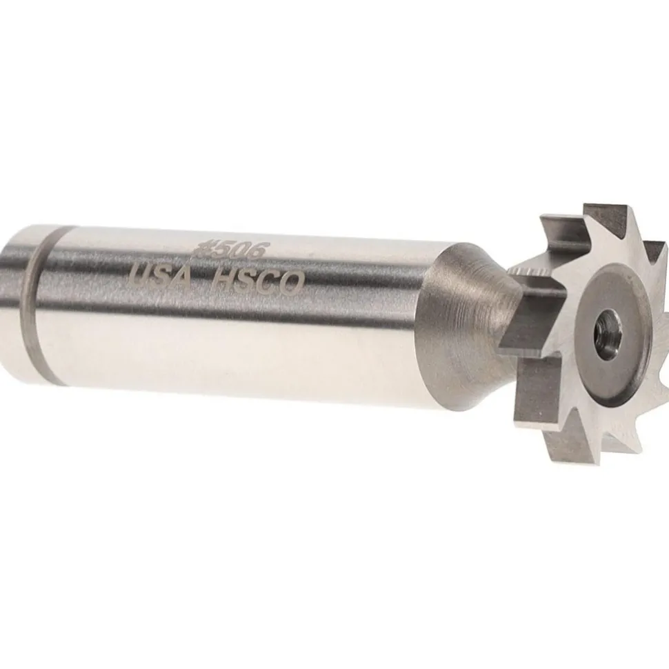 Woodruff Keyseat Cutter: 3/4" Cut Dia, 5/32" Cut Width, 1/2" Shank Dia, Straight Tooth
