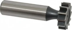 Woodruff Keyseat Cutter: 7/8" Cut Dia, 1/4" Cut Width, 1/2" Shank Dia, Straight Tooth