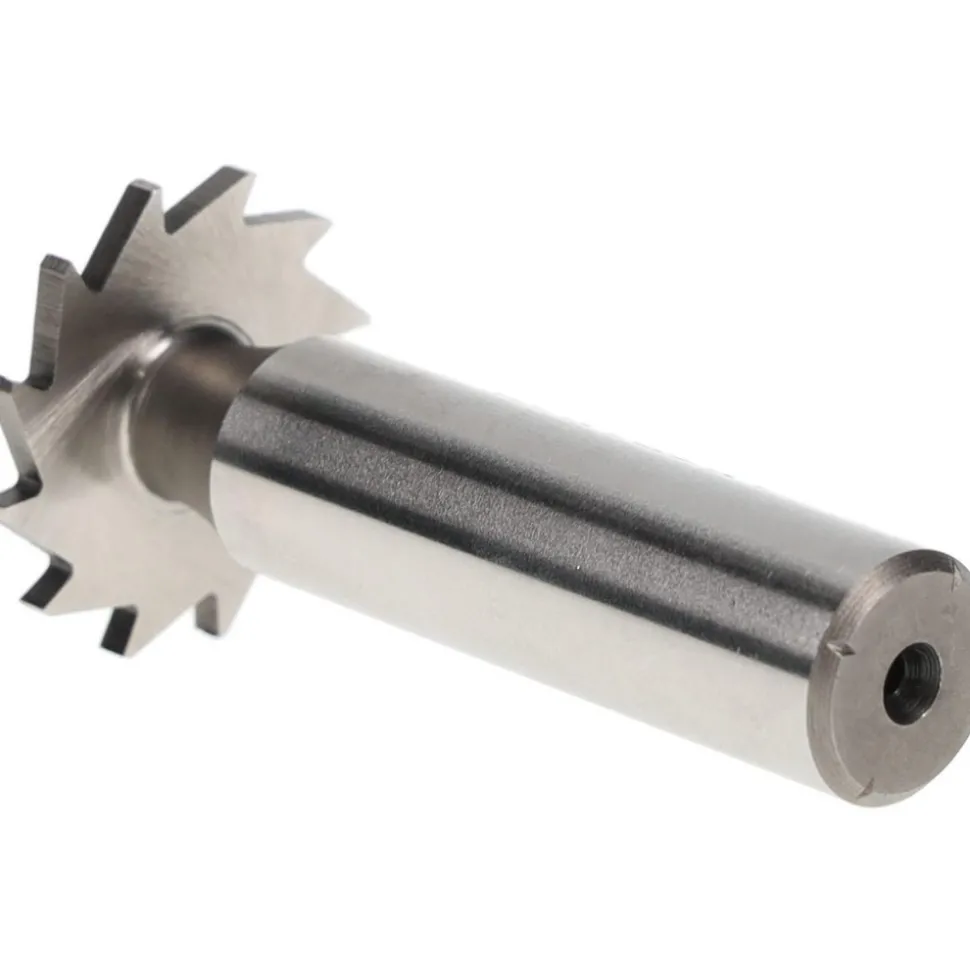 Woodruff Keyseat Cutter: 1" Cut Dia, 5/64" Cut Width, 1/2" Shank Dia, Straight Tooth