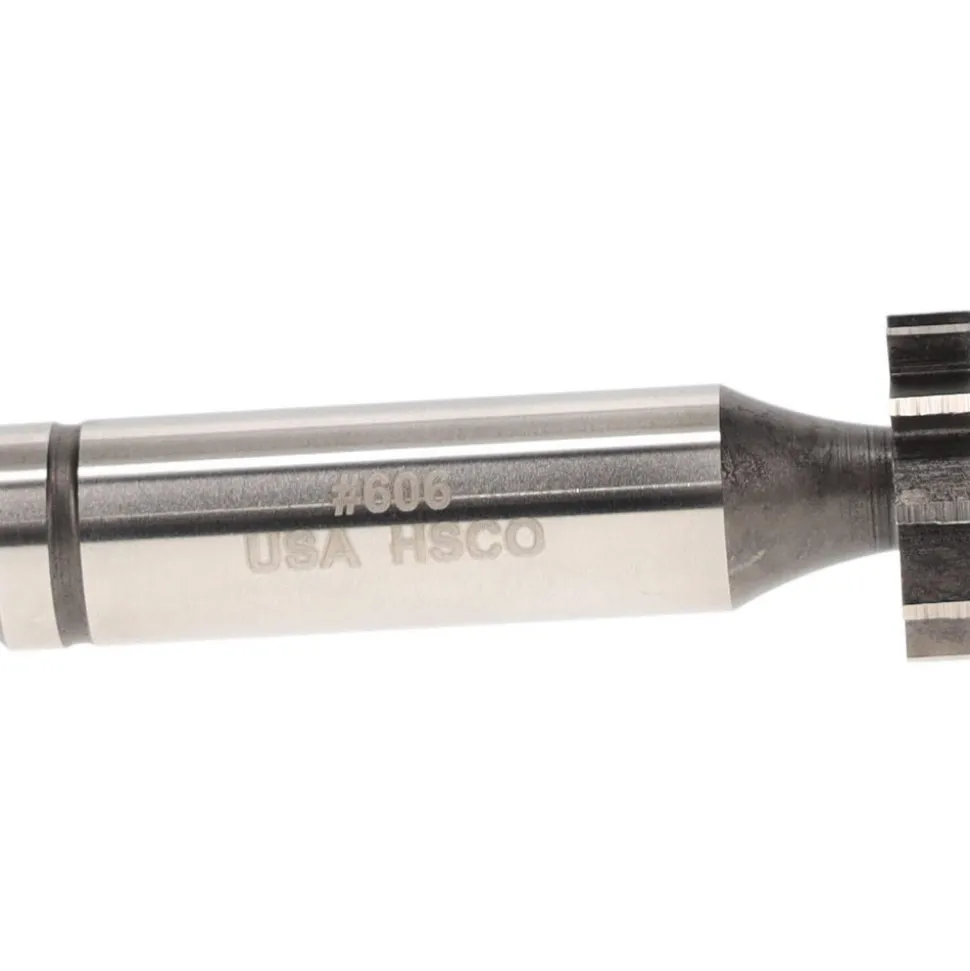 Woodruff Keyseat Cutter: 3/4" Cut Dia, 3/16" Cut Width, 1/2" Shank Dia, Straight Tooth